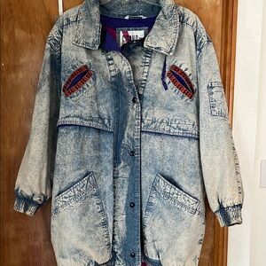 Gitano Light Blue Denim Jacket with Red Details